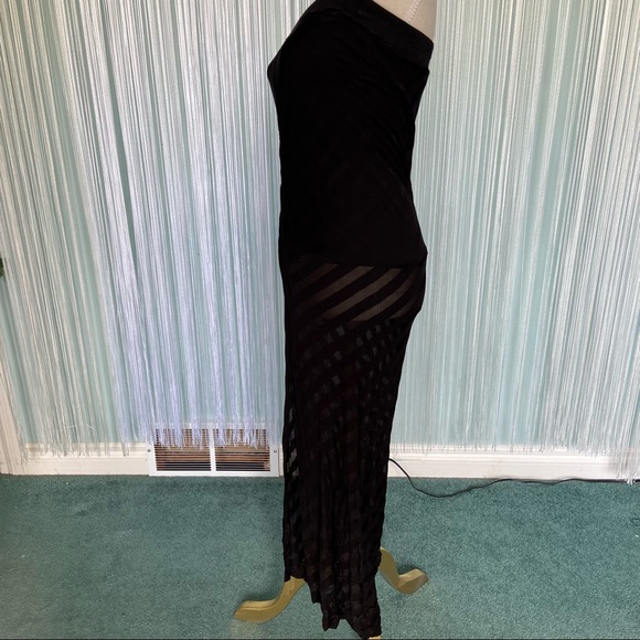 Bebe Sheer Striped Maxi Skirt NWT - Picture 14 of 16